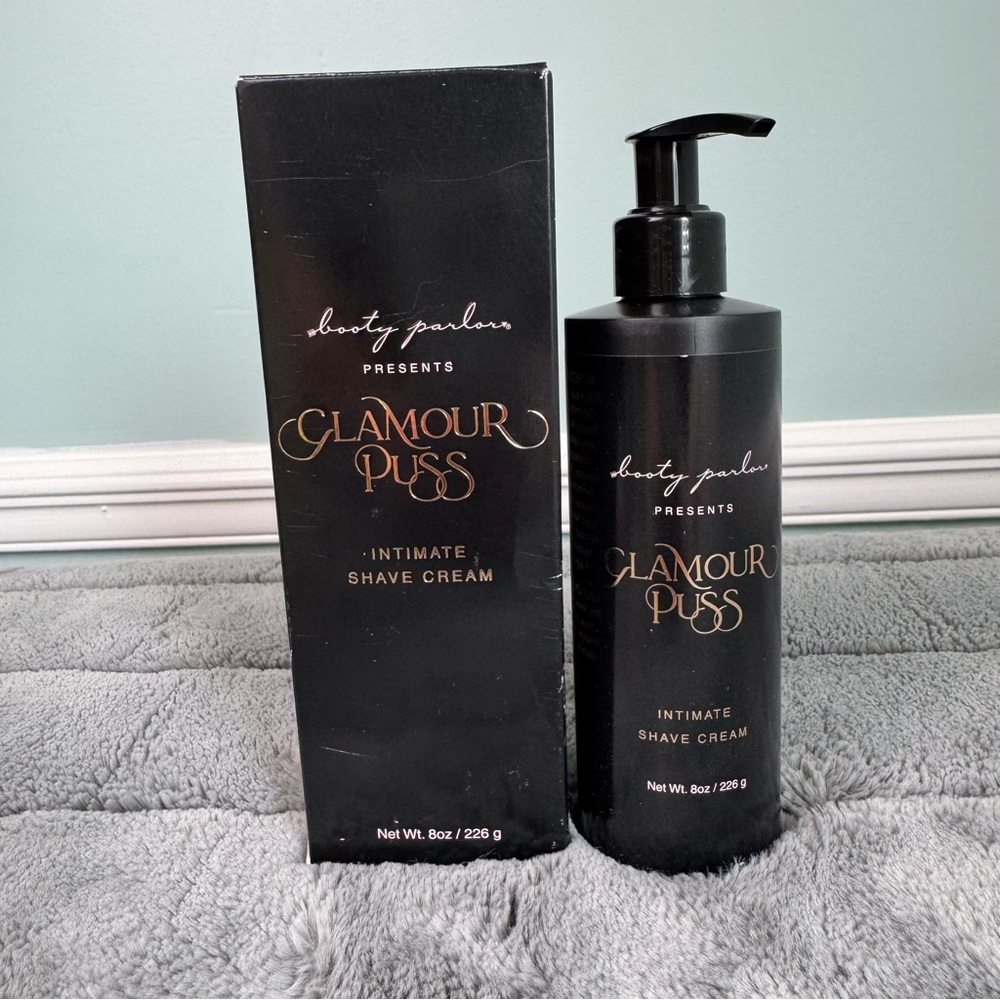 Booty Parlor Glamour Puss Intimate Shave Cream 8oz NEW Cruelty Free Made In USA